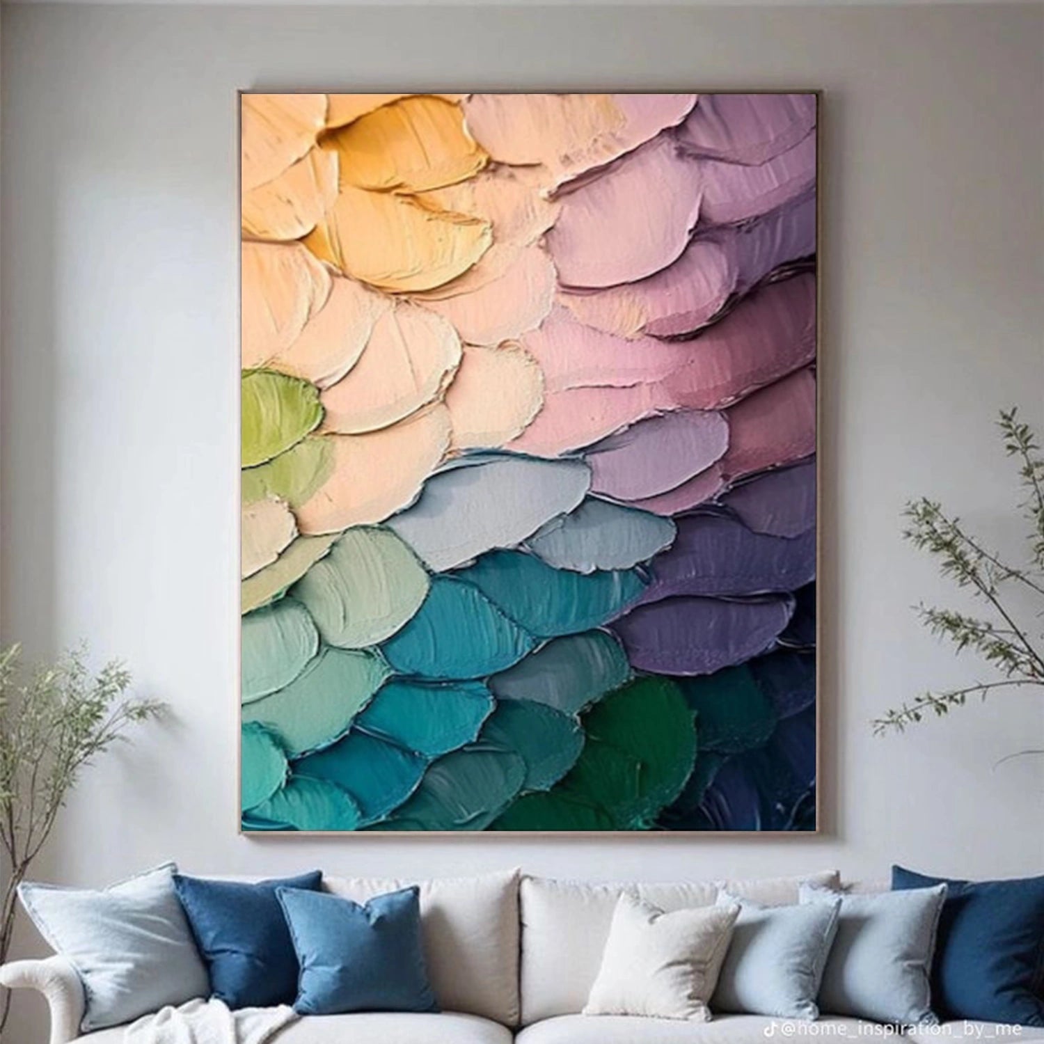 Colorful Abstract Textured Wall Art #AT128