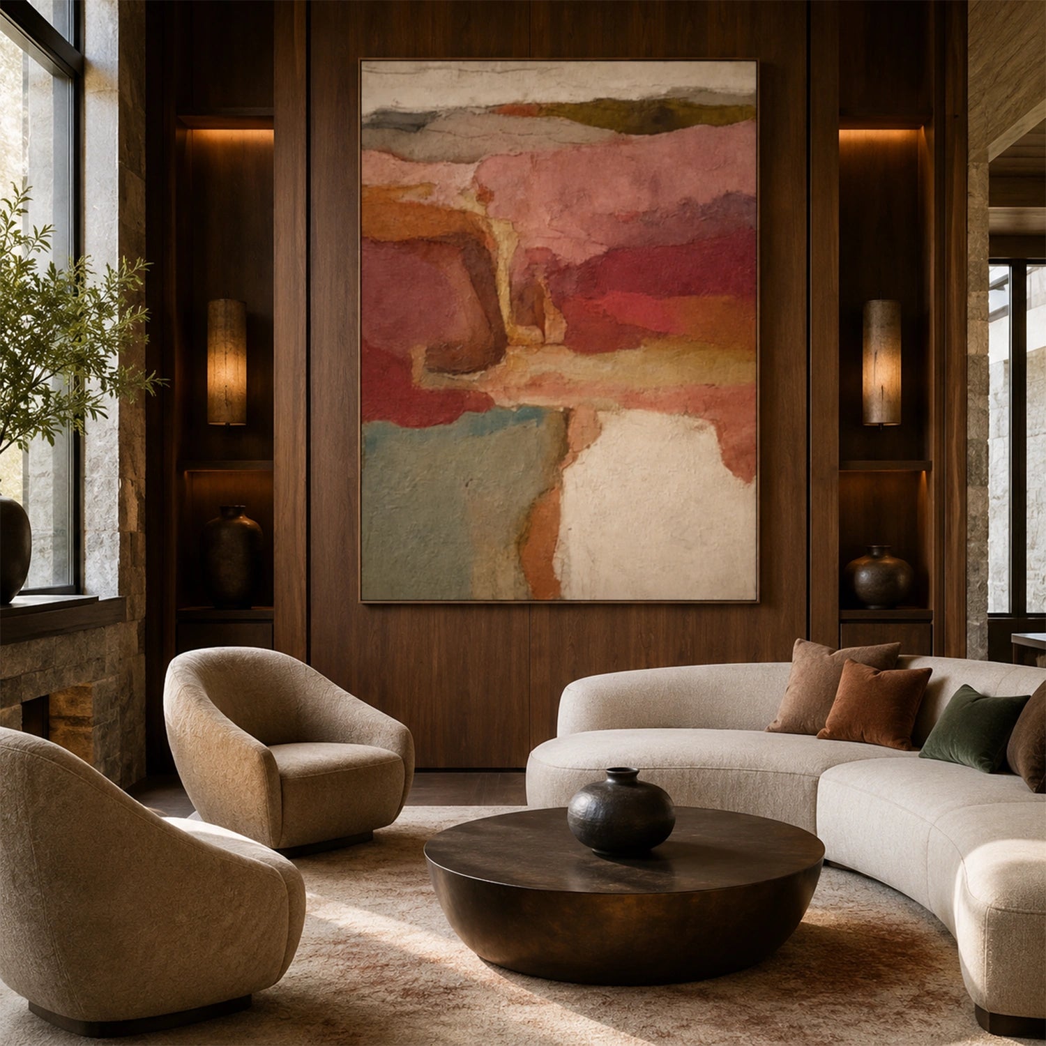 Abstract Textured Wall Art #AT178