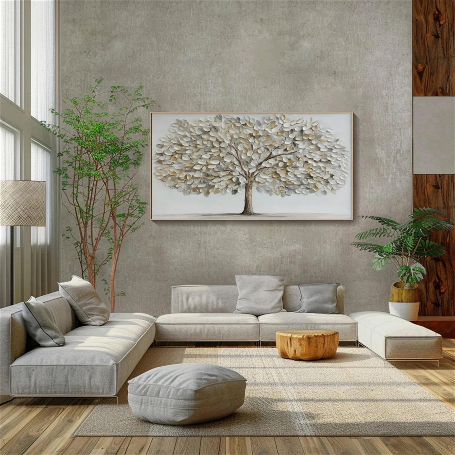 Tree Abstract Textured Wall Art #TP068