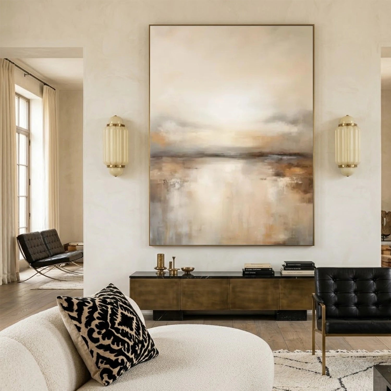 Abstract Canvas Wall Art #AP386