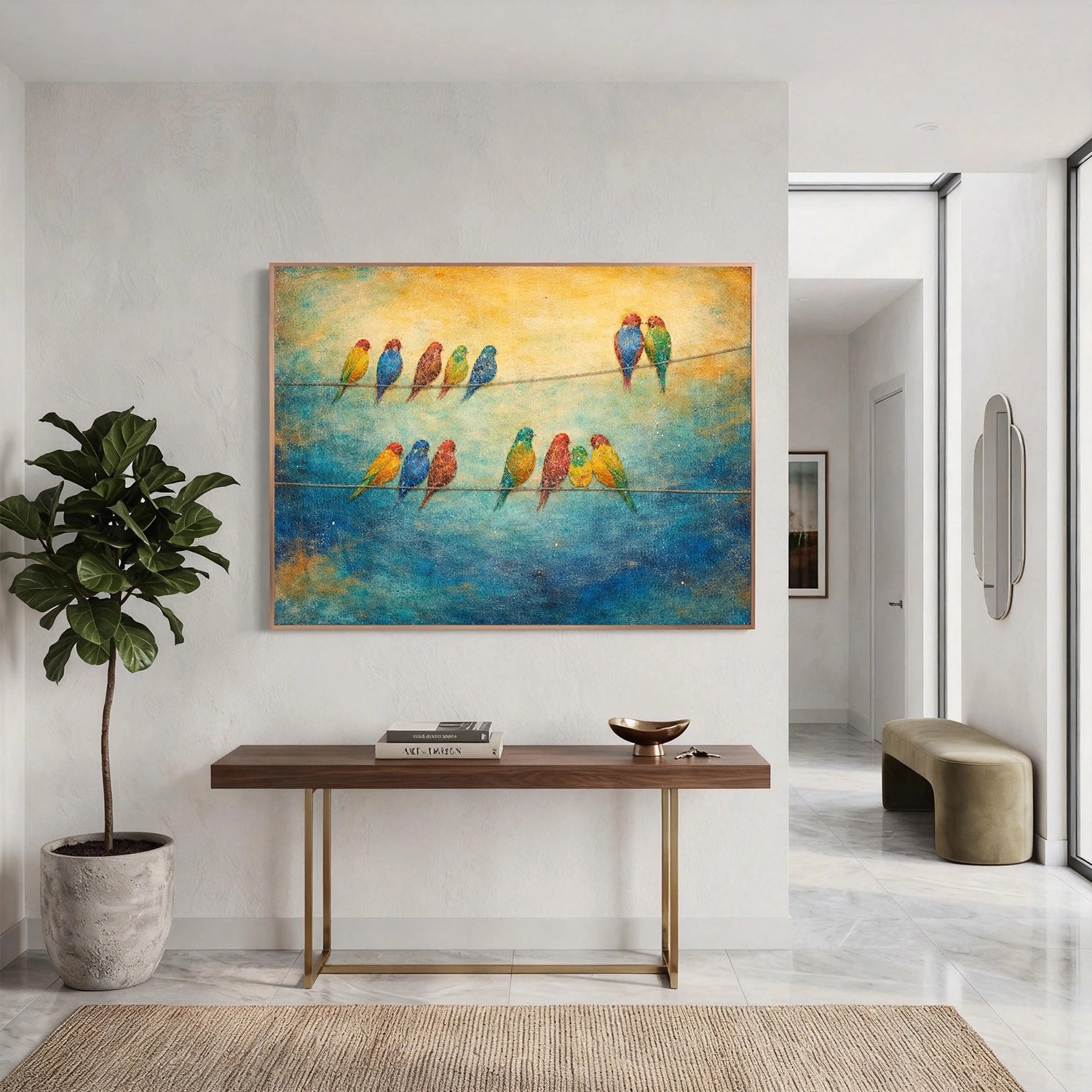 Abstract Animal Bird Wall Art #AC132