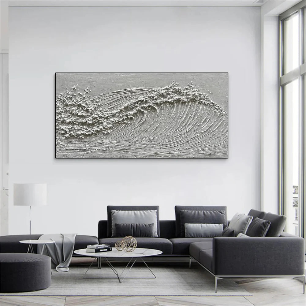 Ocean And Sky Textured Painting Canvas #OS041