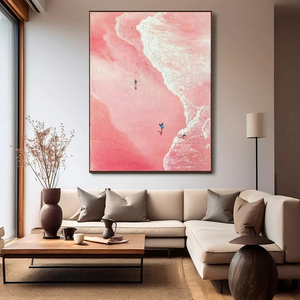 Ocean And Sky Textured Painting Canvas #OS037