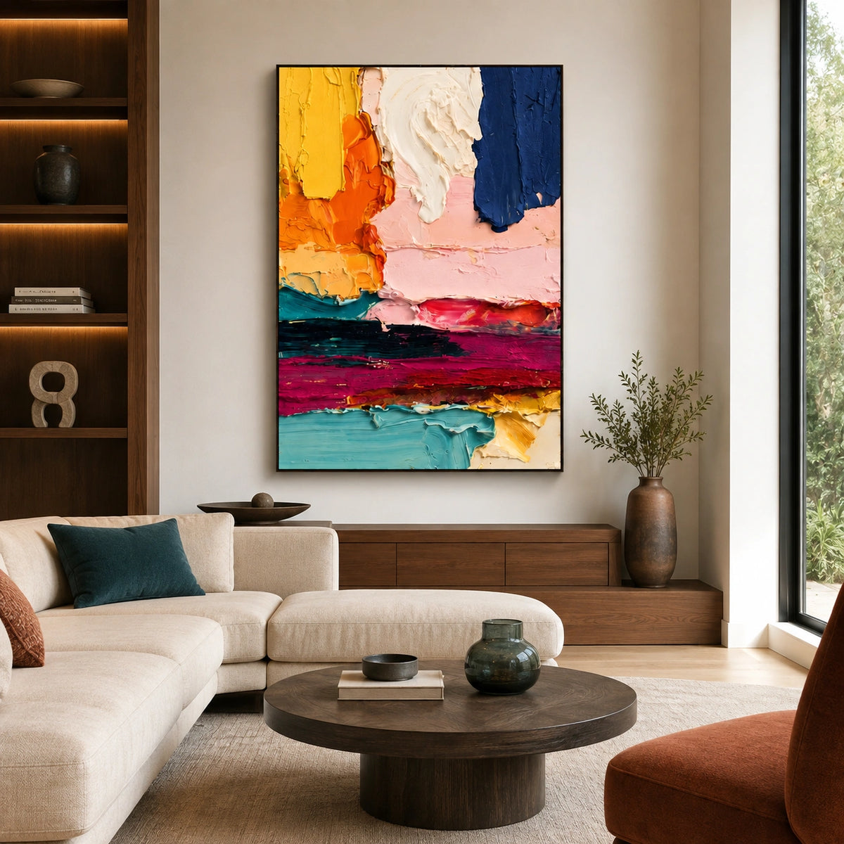 Colorful Abstract Textured Wall Art #AT183