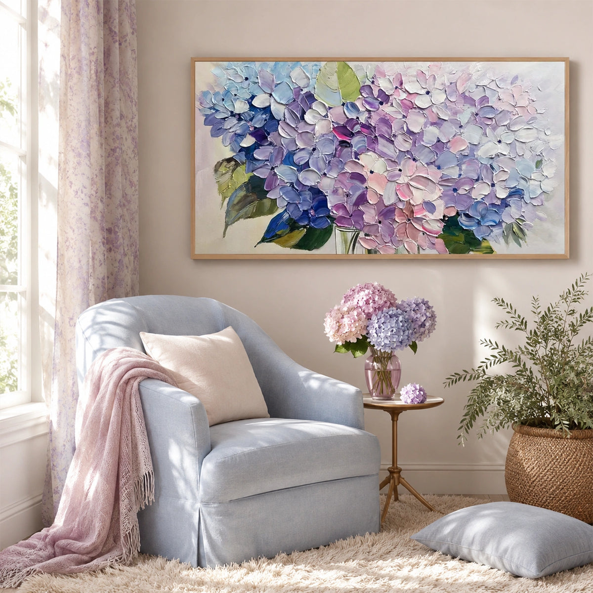 Flower Abstract Textured Wall Art #FP209