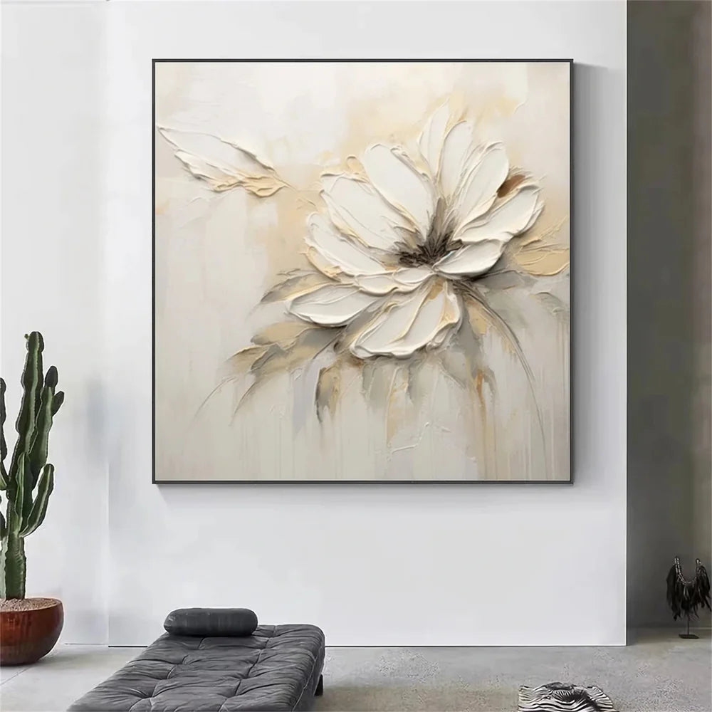 Flower Textured Painting Canvas #FP055