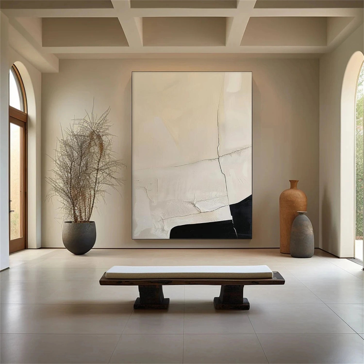 Beige Wabi Sabi Canvas Art #WS125