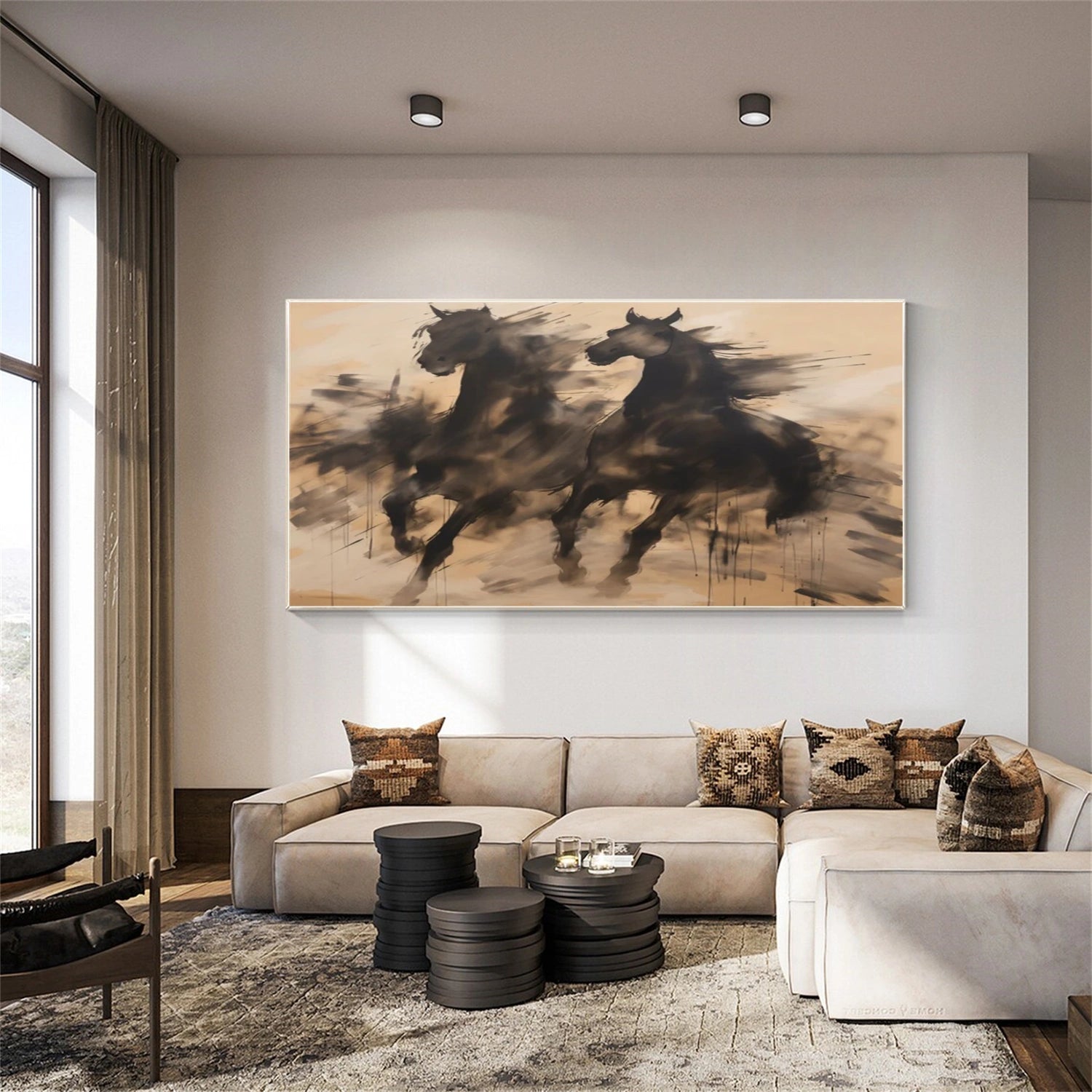 Abstract Animal Horse Wall Art #AC044