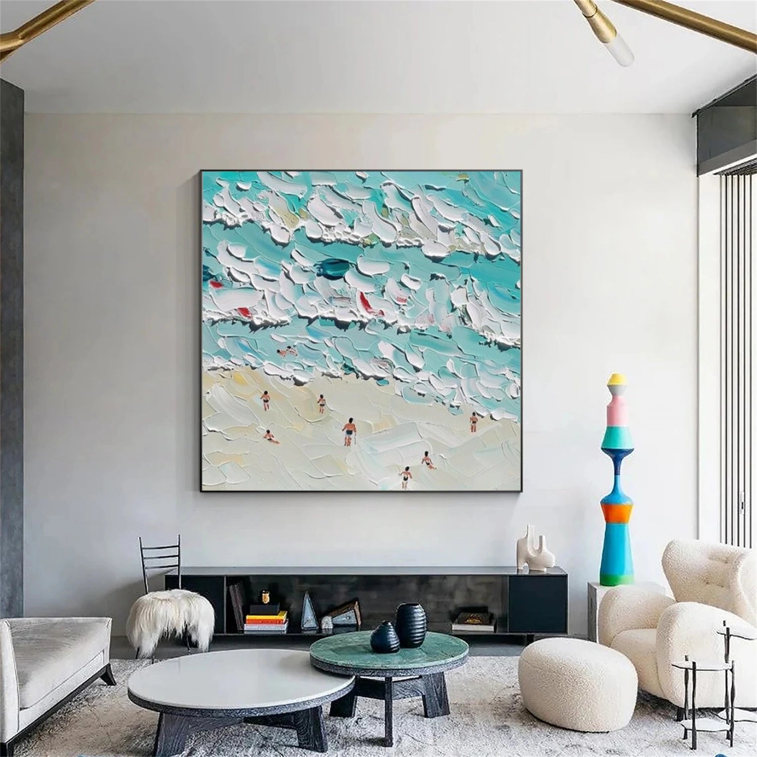 Swimming Sport Textured Wall Art #MS101