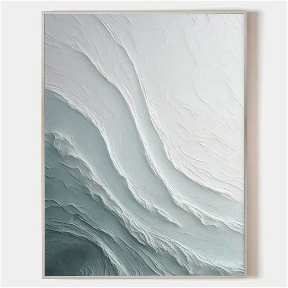 Ocean And Sky Textured Painting Canvas #OS028