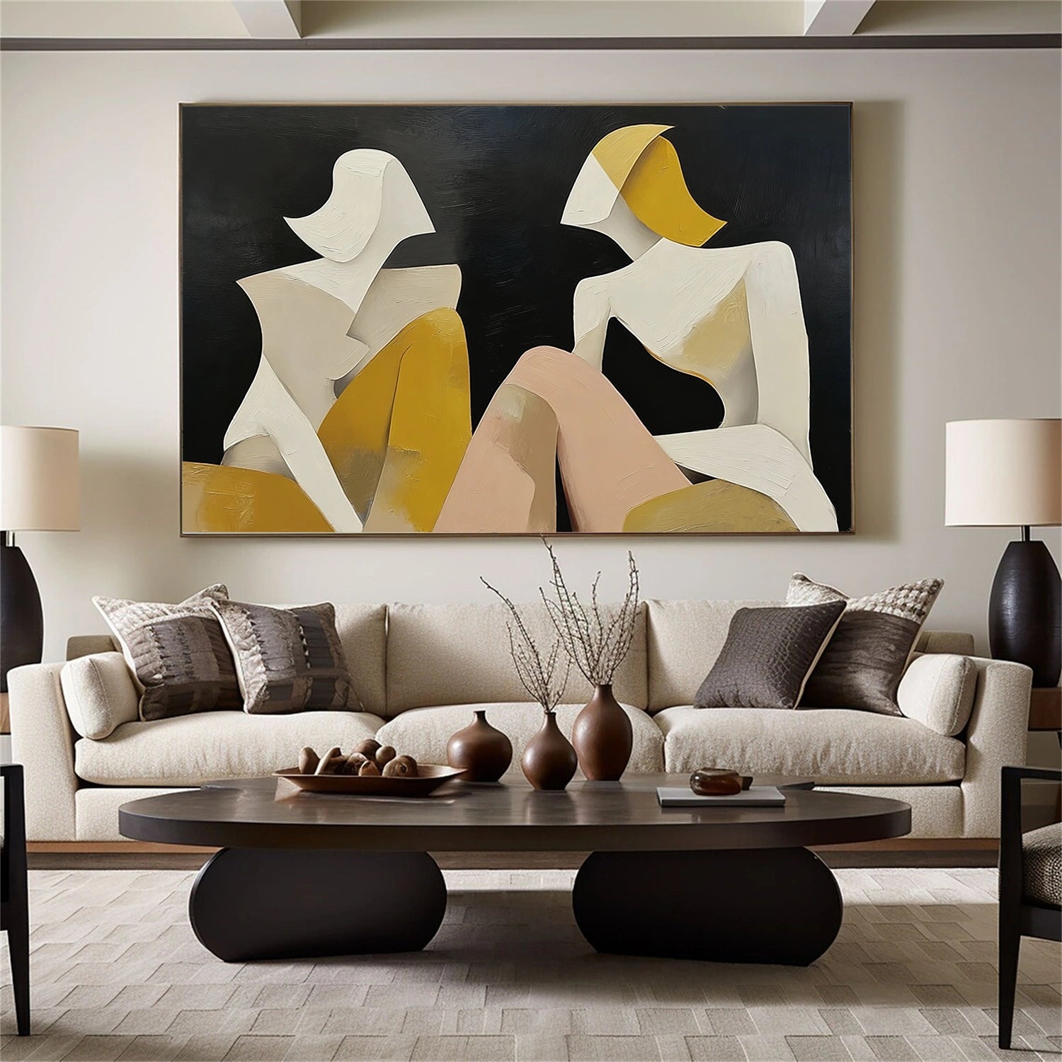 Abstract People Canvas Art #AE061