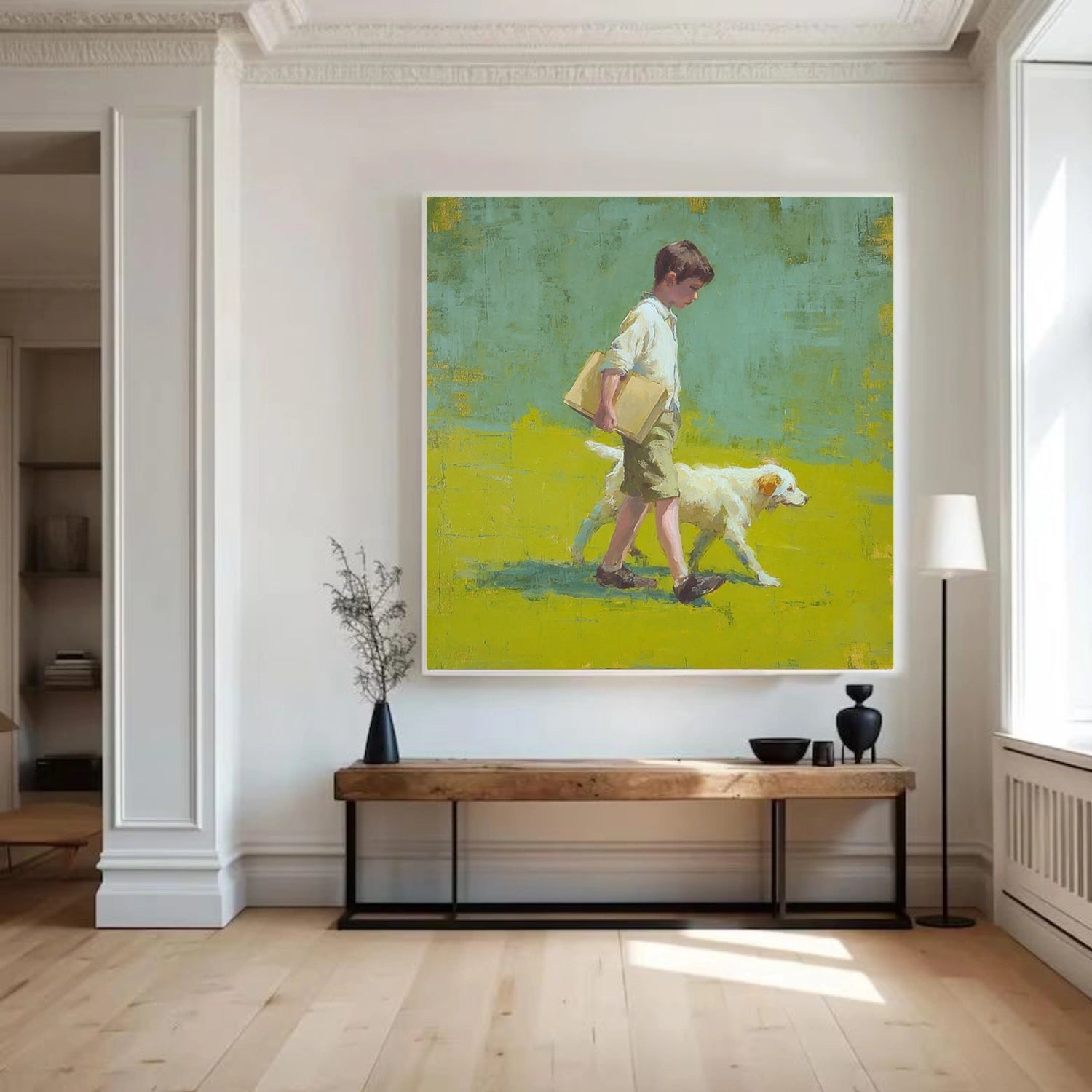 Abstract Portrait Canvas Art #AE108