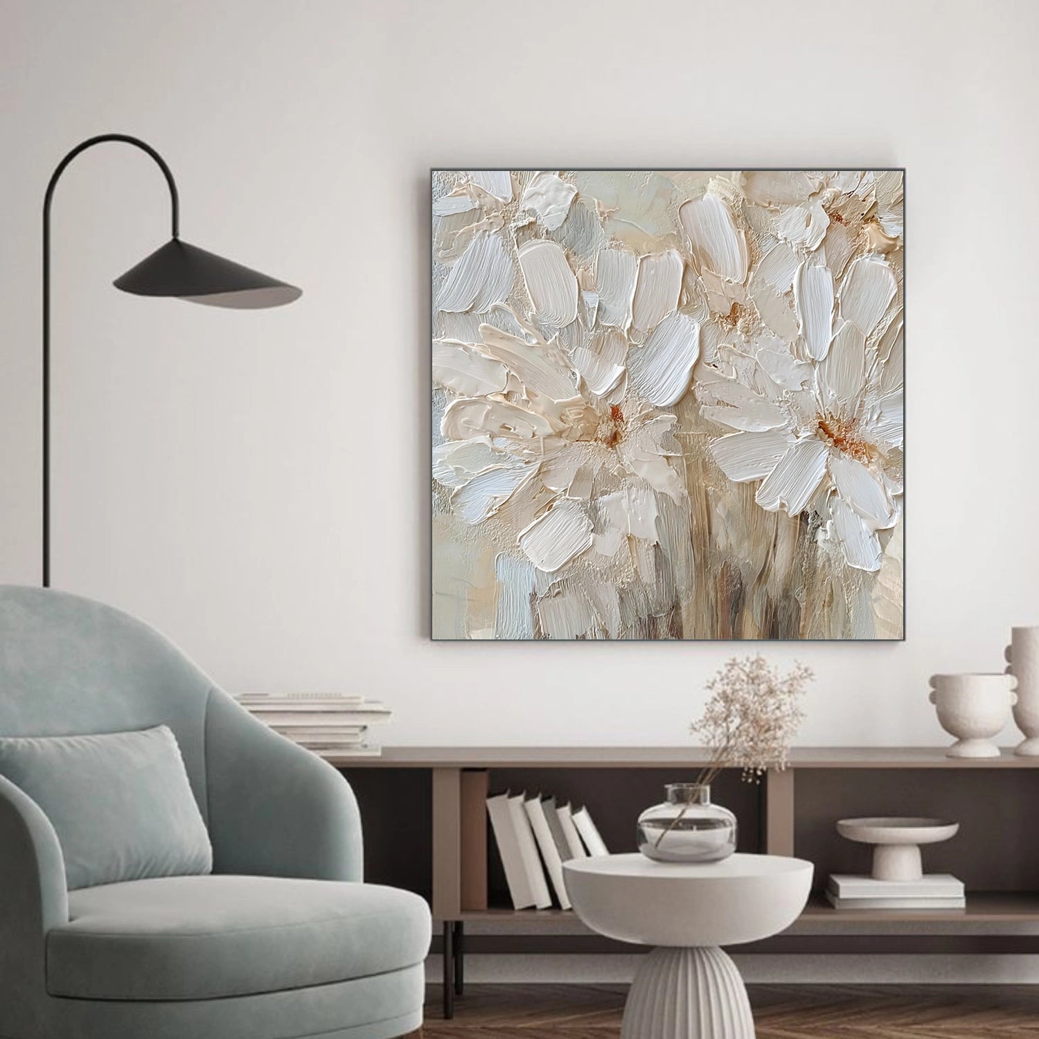 Flower Abstract Textured Wall Art #FP180