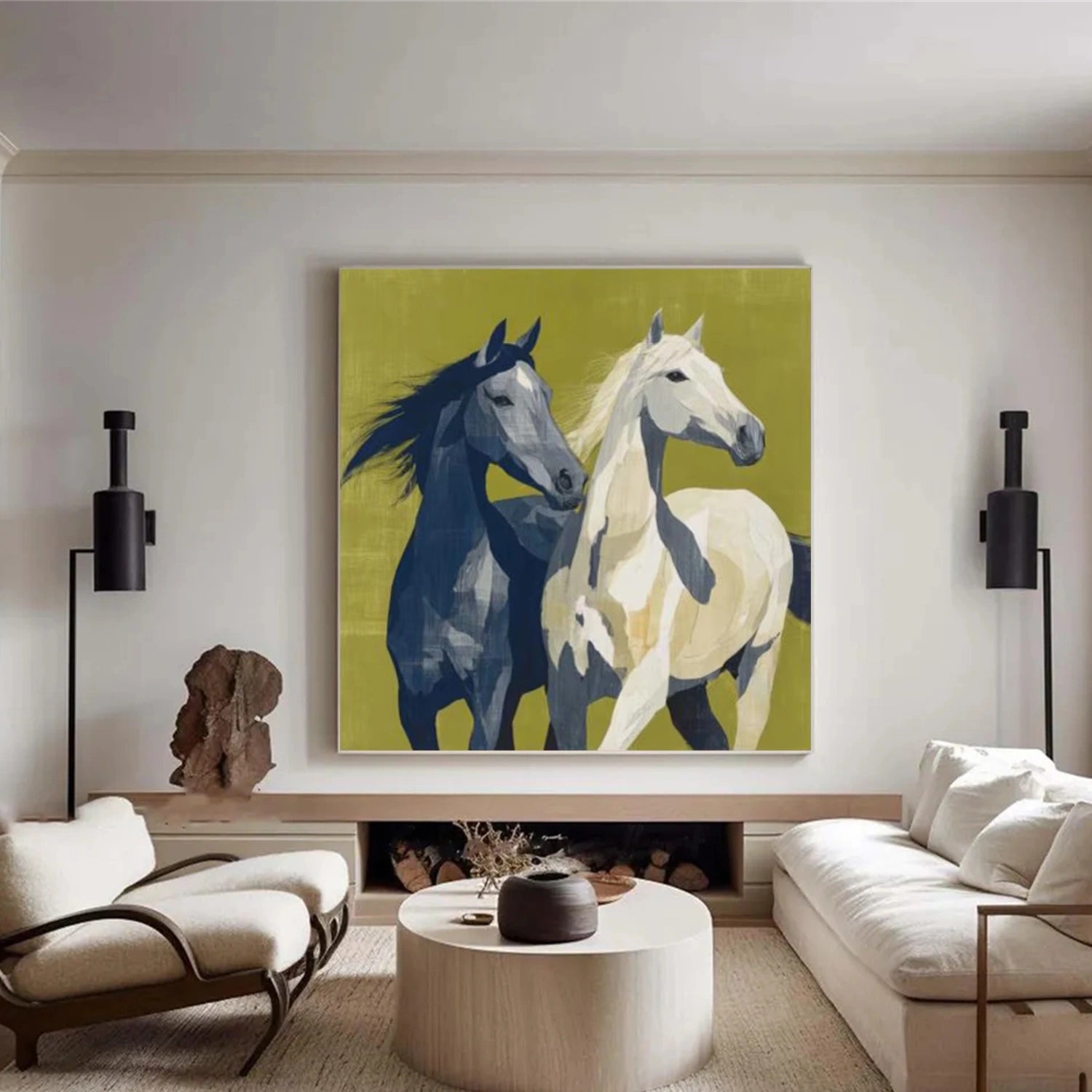 Abstract Animal Horse Wall Art #AC067