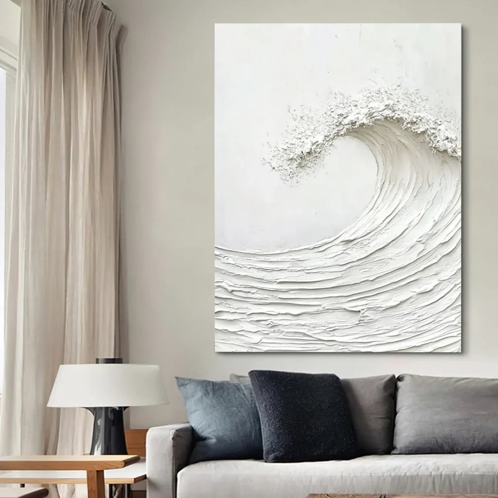 Ocean And Sky Textured Painting Canvas #OS044