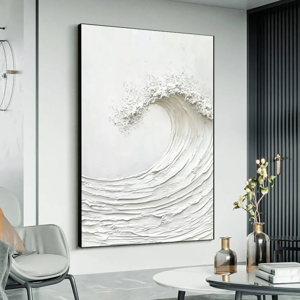 Ocean And Sky Textured Painting Canvas #OS044