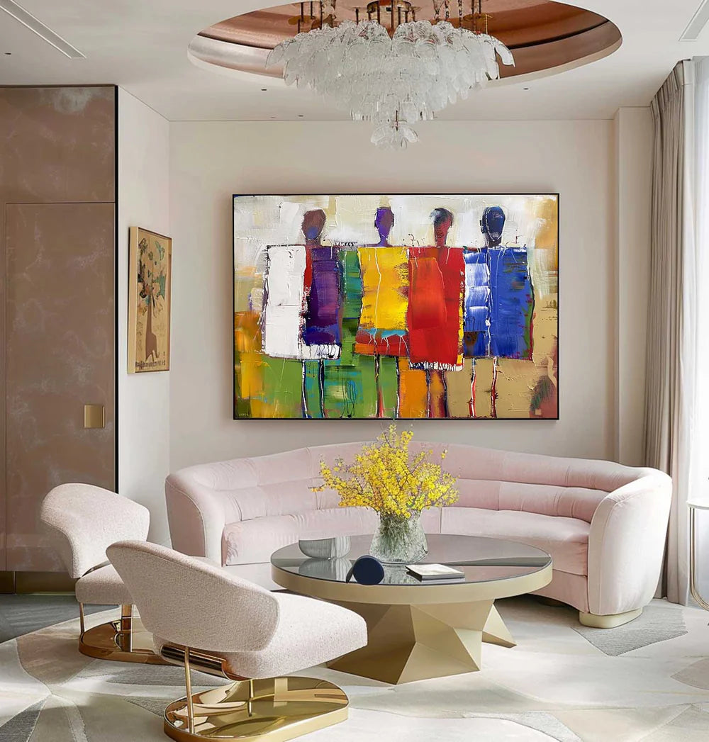 Abstract People Canvas Art #AE003