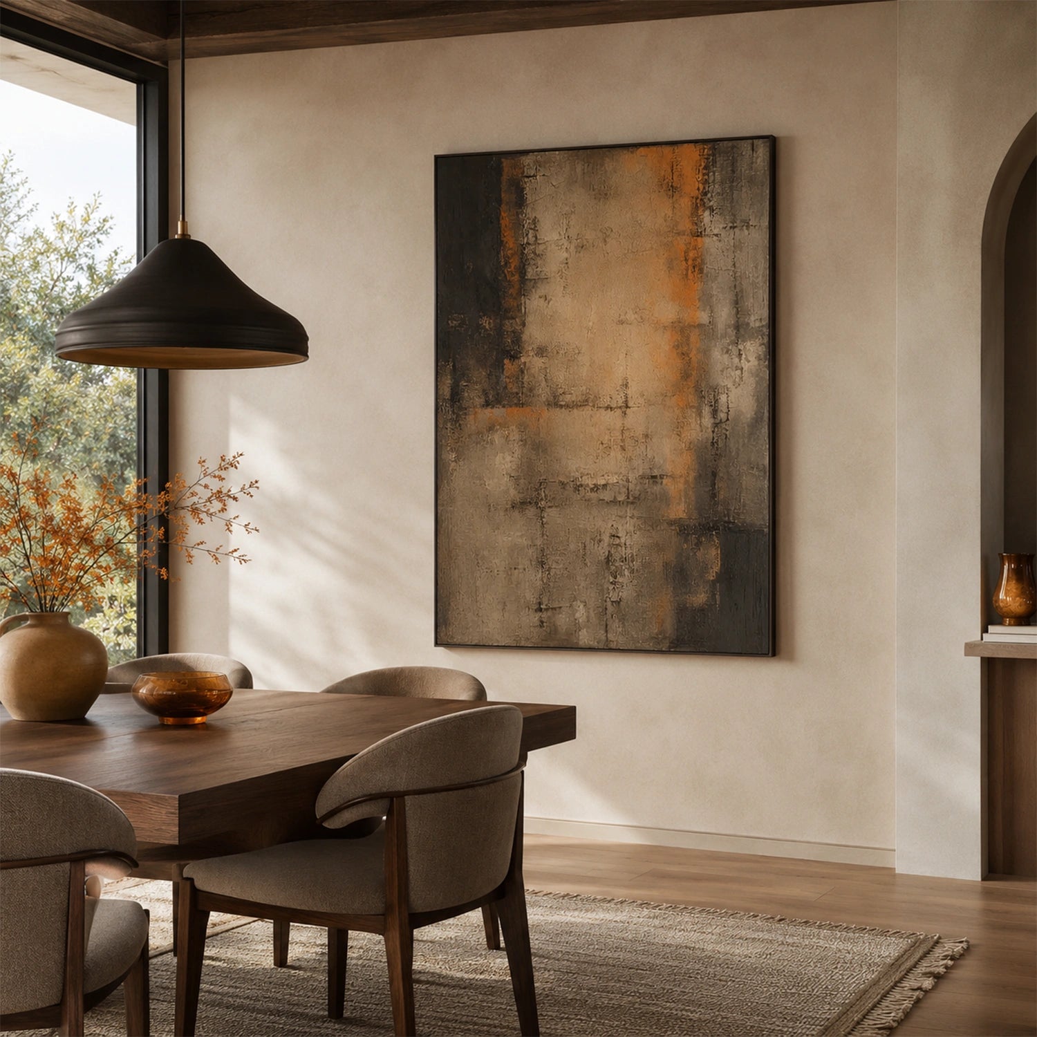 Wabi Sabi Textured Canvas Art #WS138