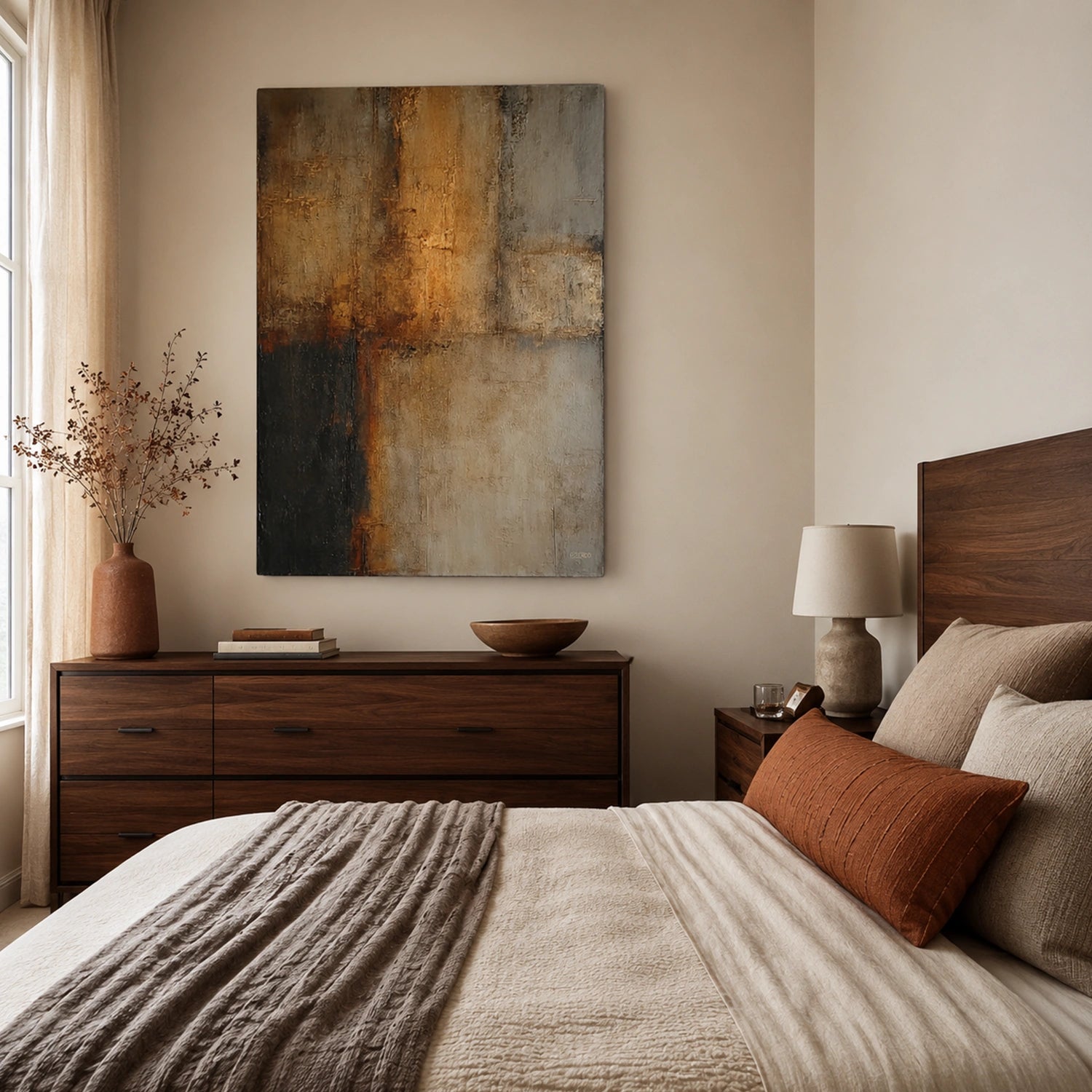 Wabi Sabi Textured Canvas Art #WS139