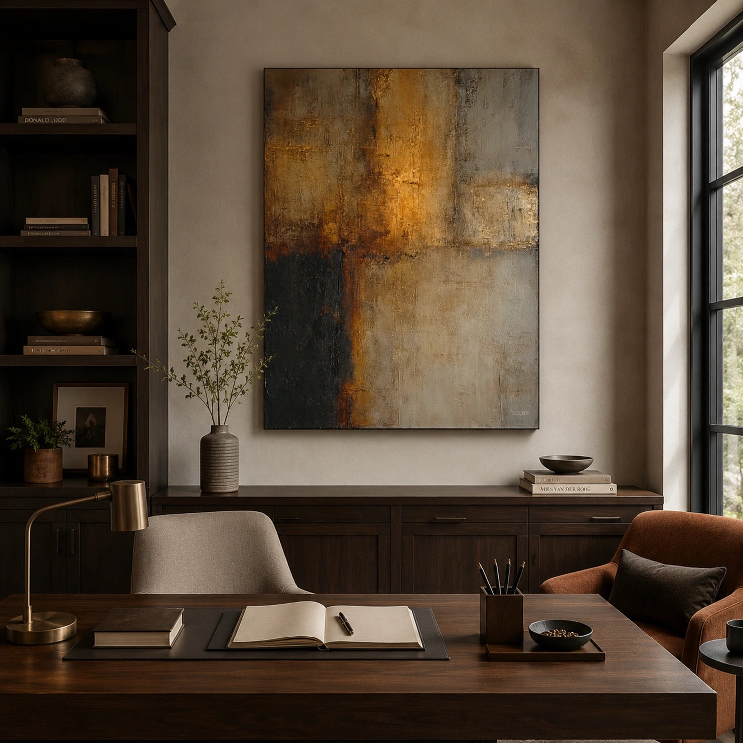 Wabi Sabi Textured Canvas Art #WS139