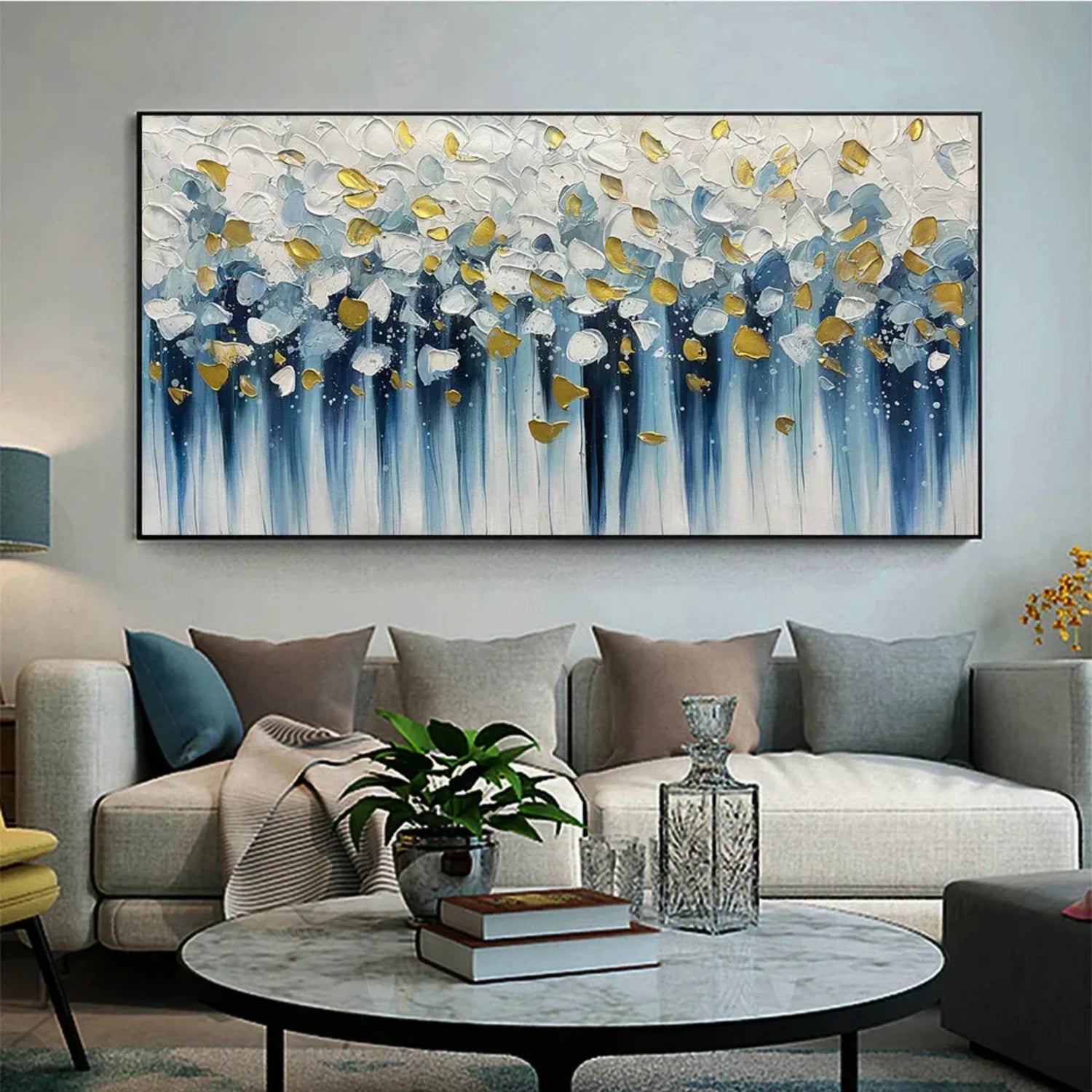 Colorful Abstract Textured Painting Canvas #AT105