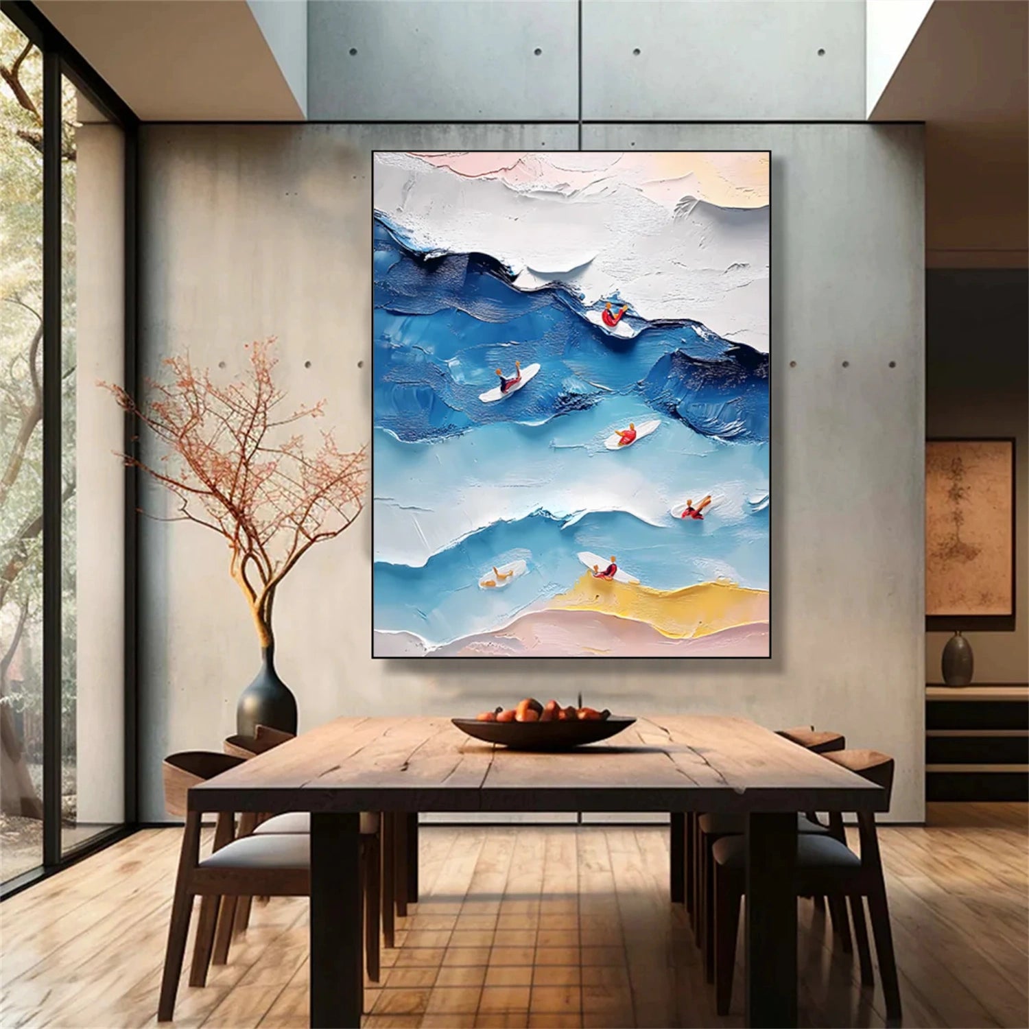 Swimming Sport Textured Wall Art #MS010