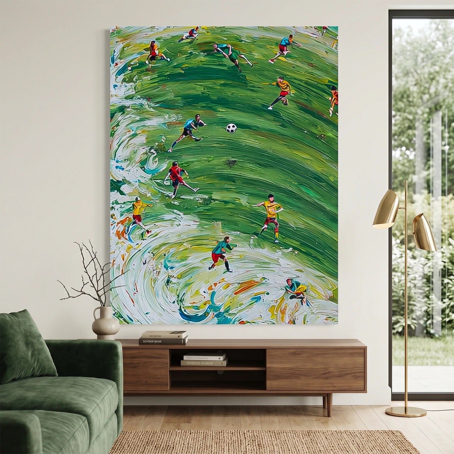 Football Sport Textured Wall Art #MS114