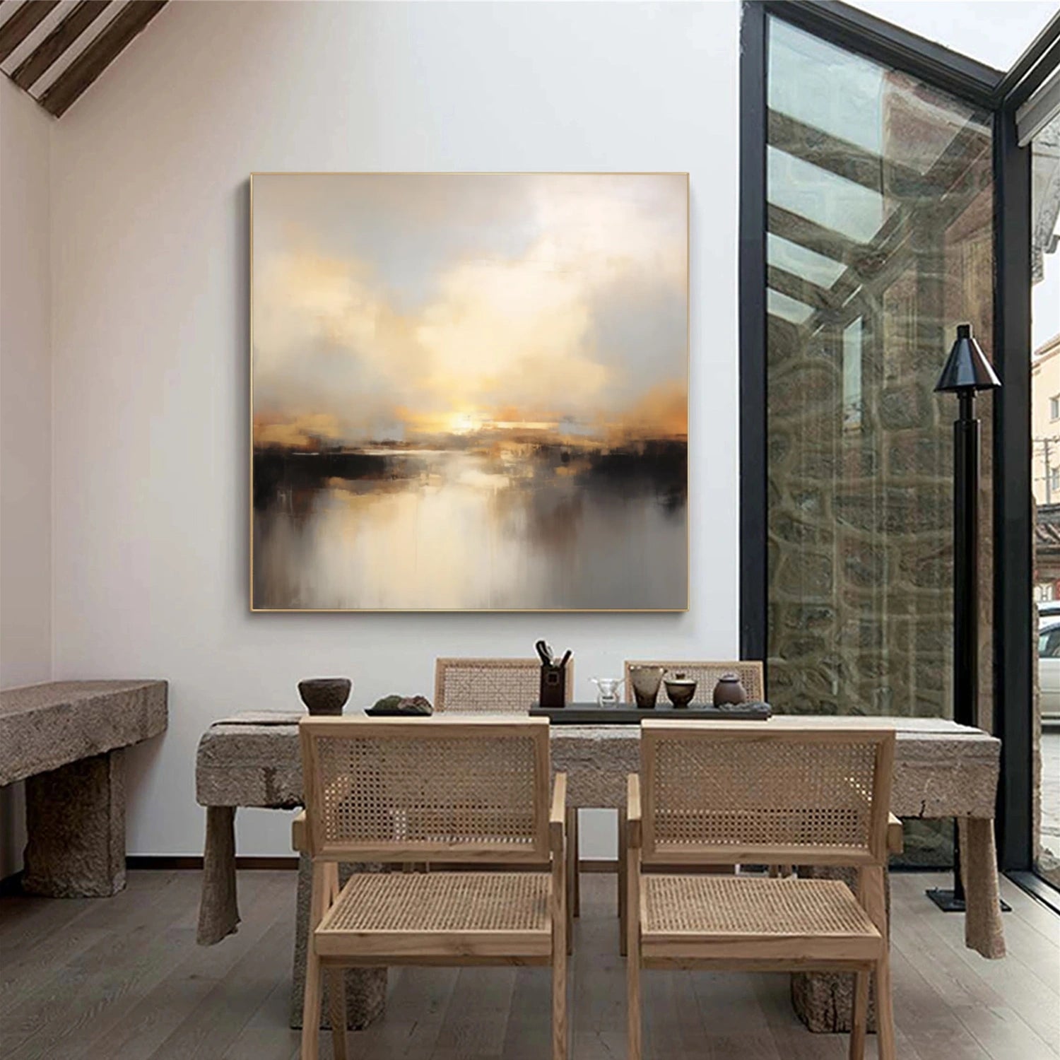 Abstract Canvas Wall Art #AP267