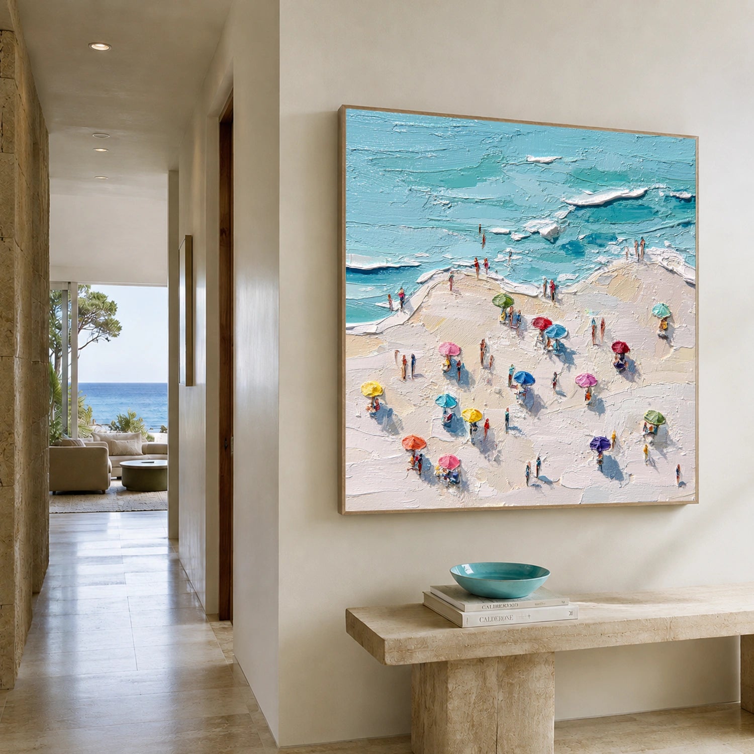 Ocean Abstract Textured Wall Art #OP077