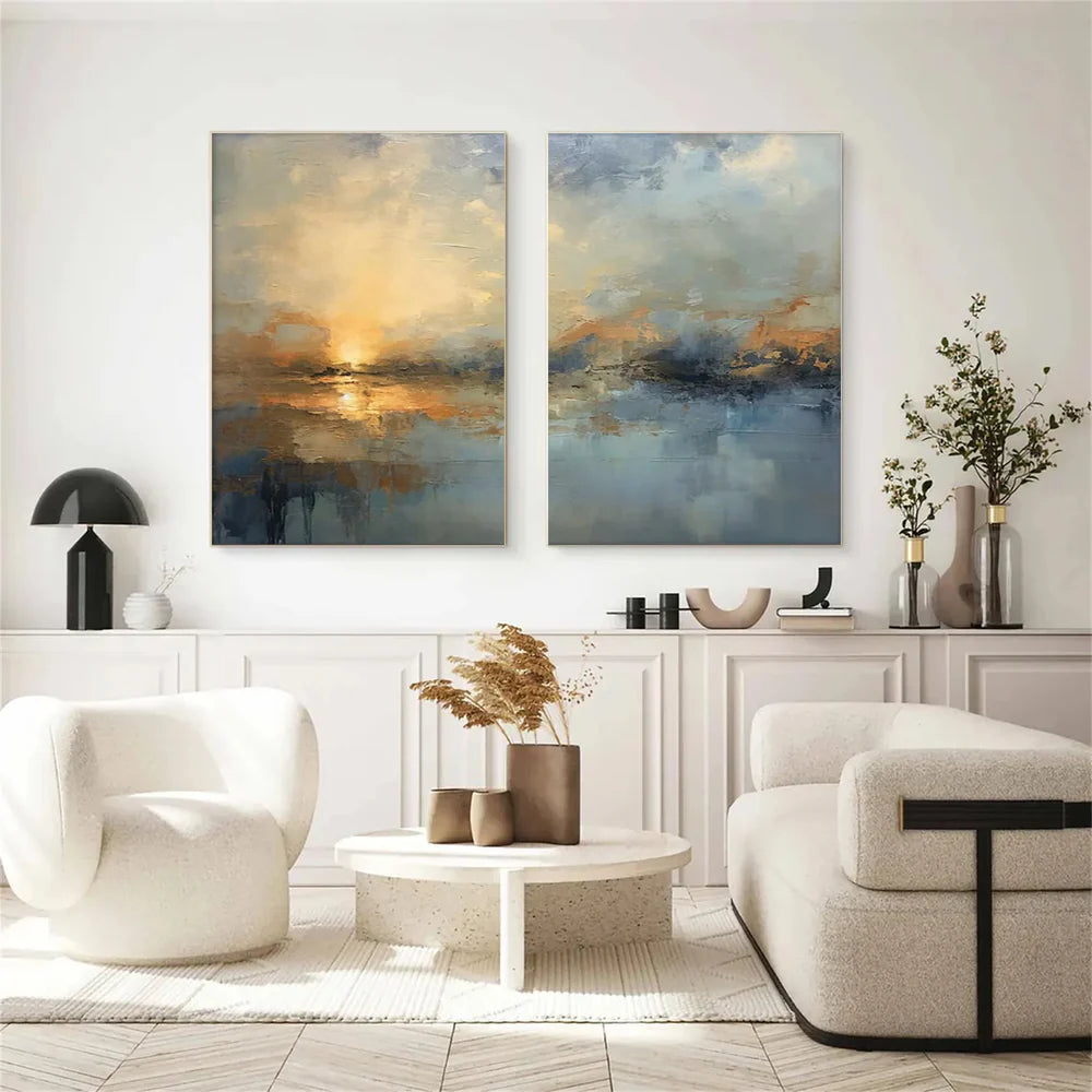 Abstract Painting Canvas Set of 2 #AP192