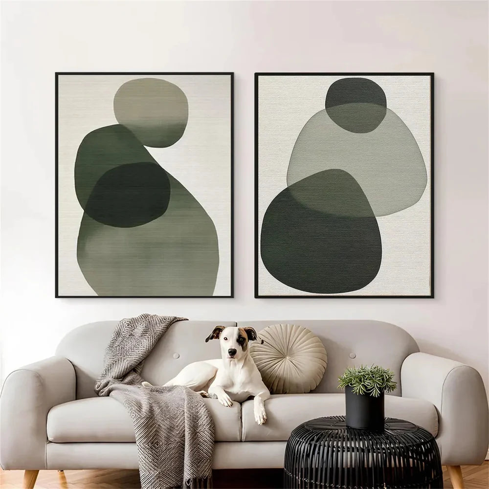 Abstract Painting Canvas Set of 2 #AP136