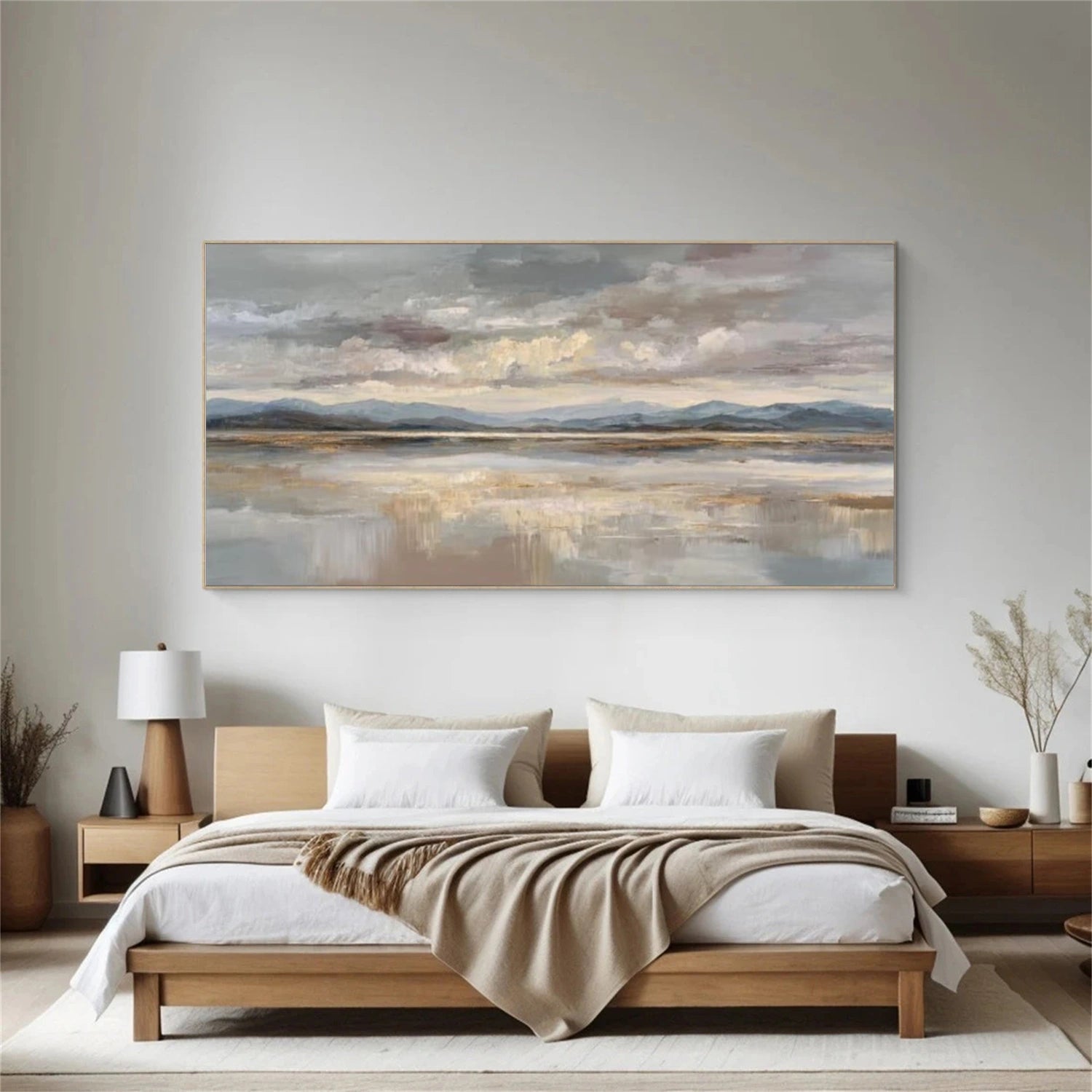 Ocean And Sky Abstract Textured Wall Art #OS140