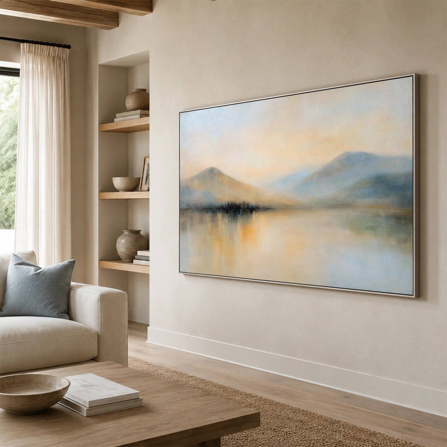 Abstract Mountain Canvas Art #MO070