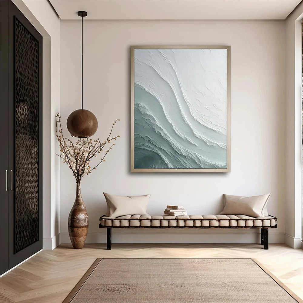Ocean And Sky Textured Painting Canvas #OS028