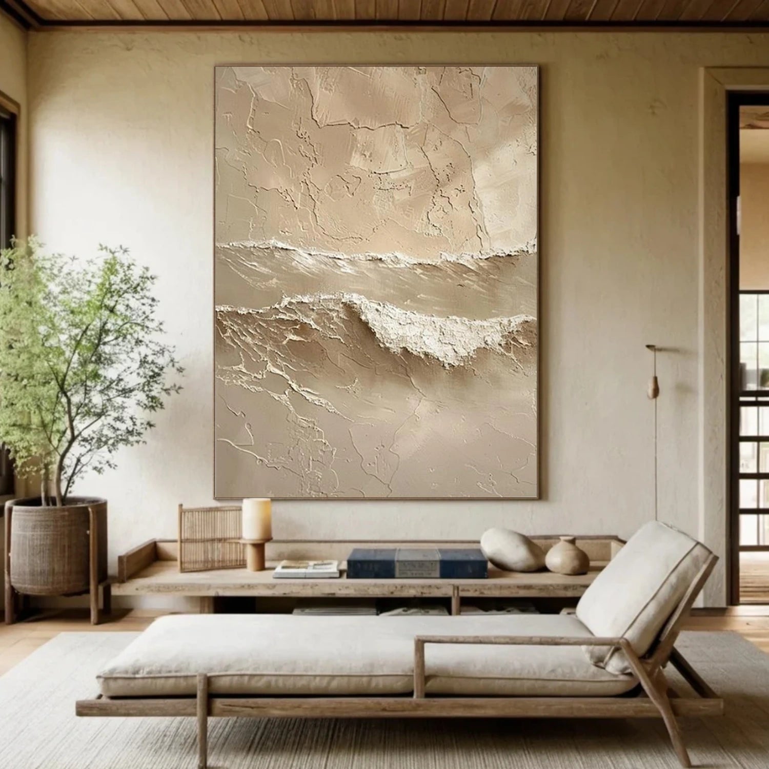 Ocean Abstract Textured Wall Art #OP056