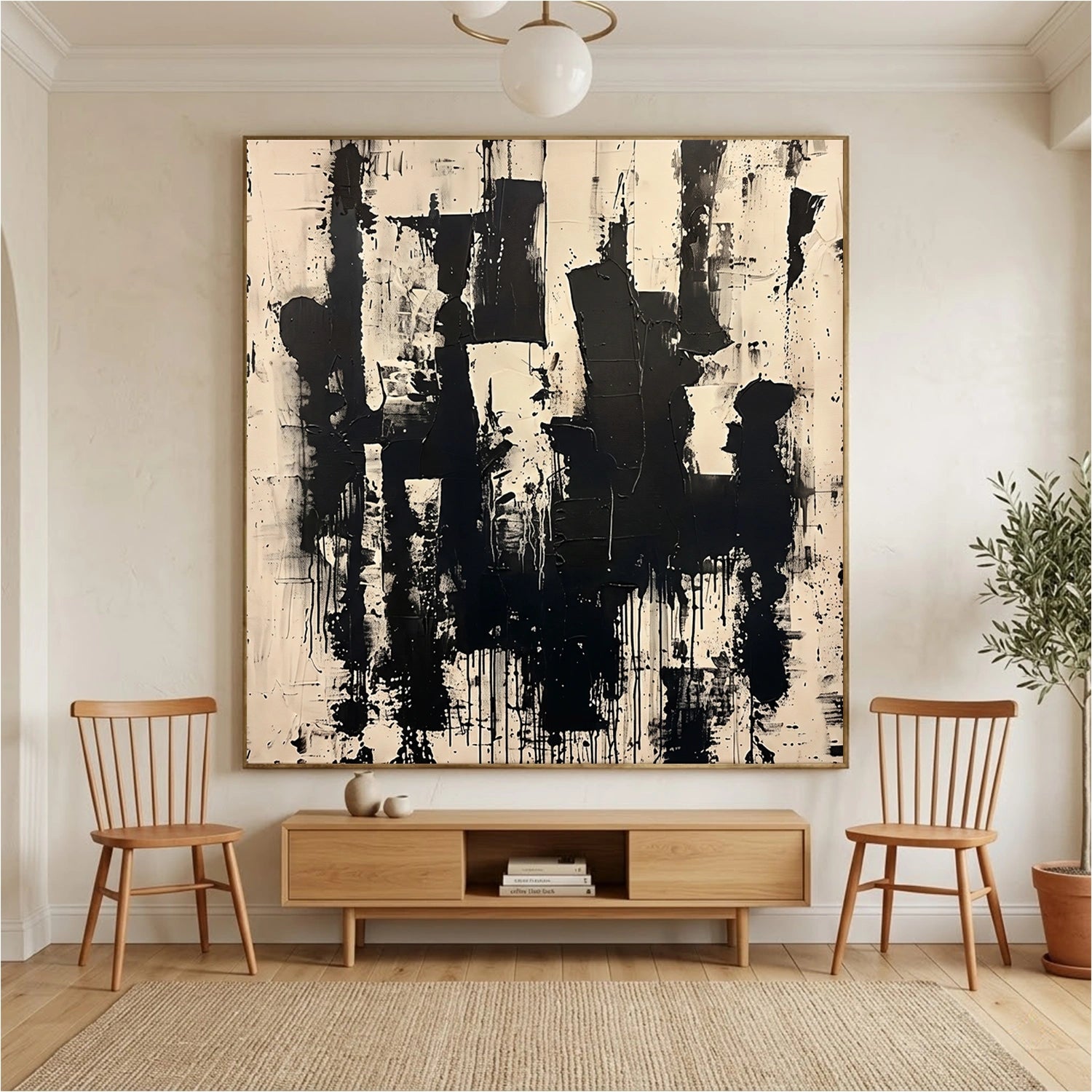 Abstract Canvas Wall Art #AP382