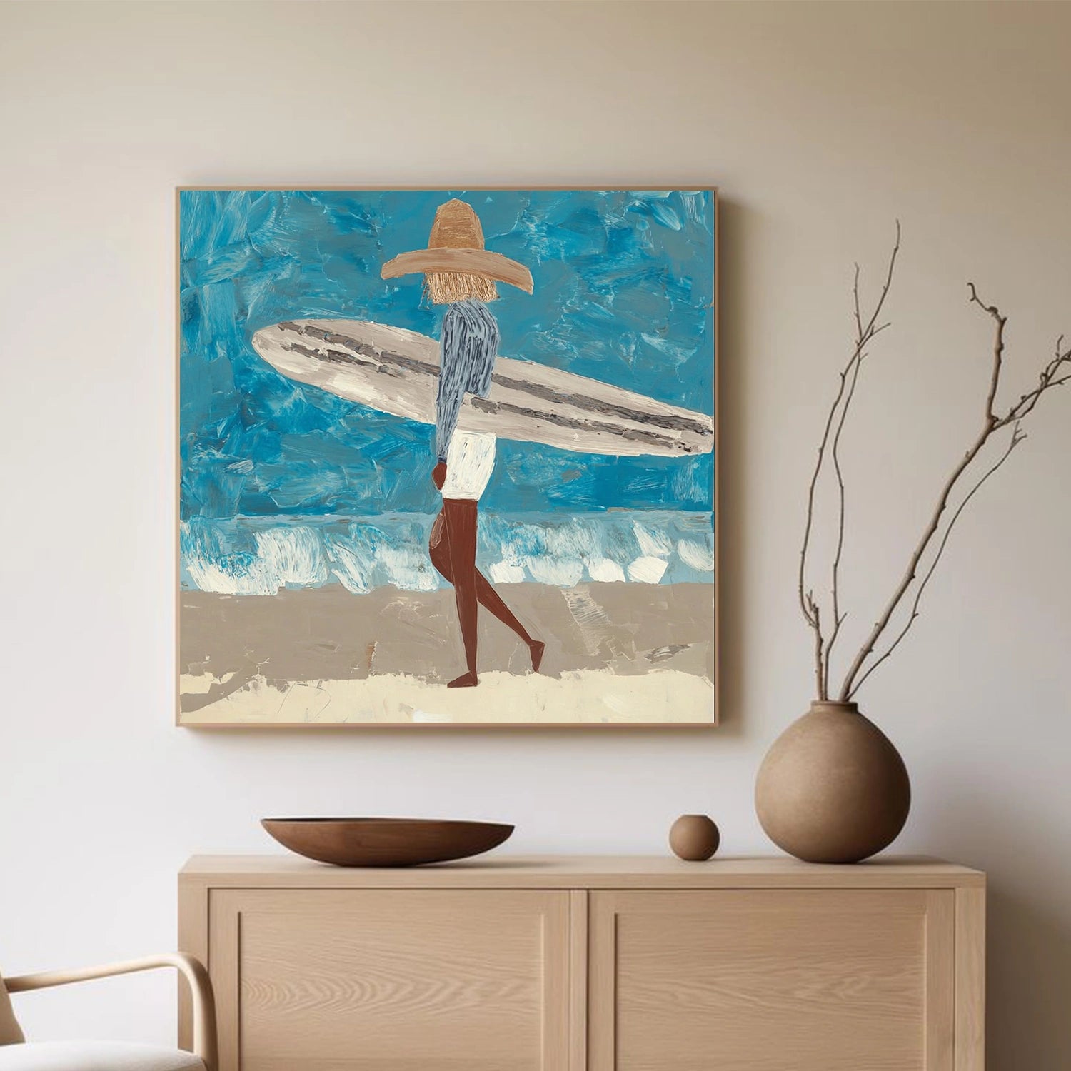 Abstract Portrait Canvas Art #AE095