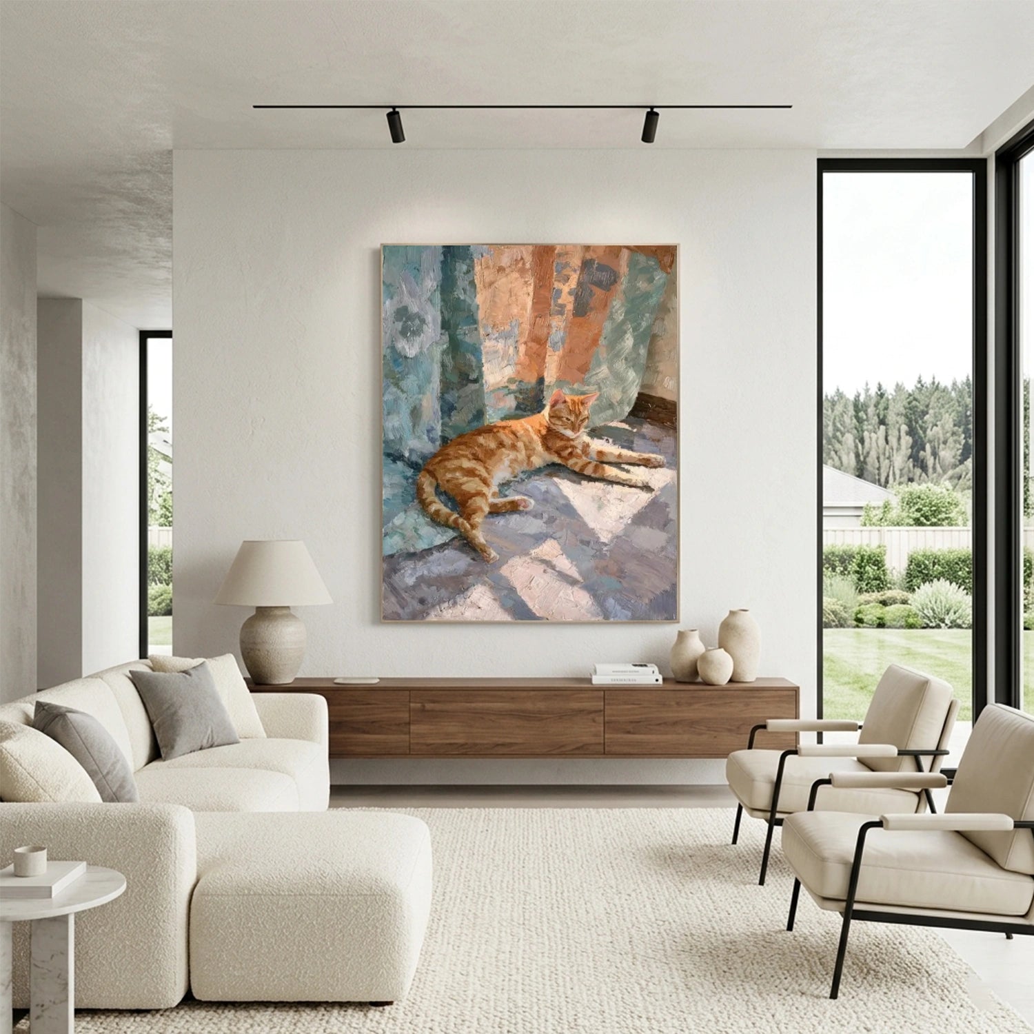 Abstract Animal Cat Wall Art #AC120