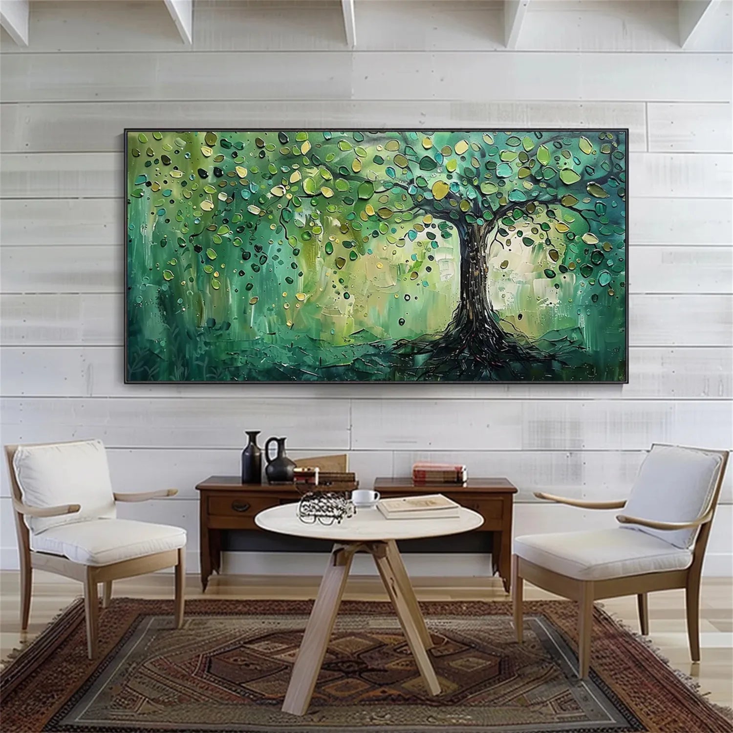 Tree Textured Painting Canvas #TP005