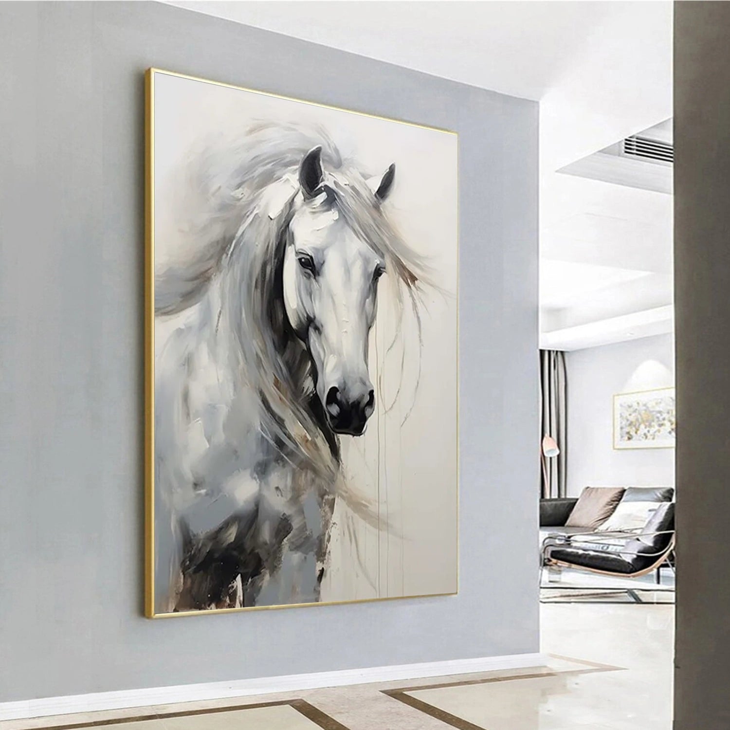 Abstract Animal Horse Wall Art #AC049