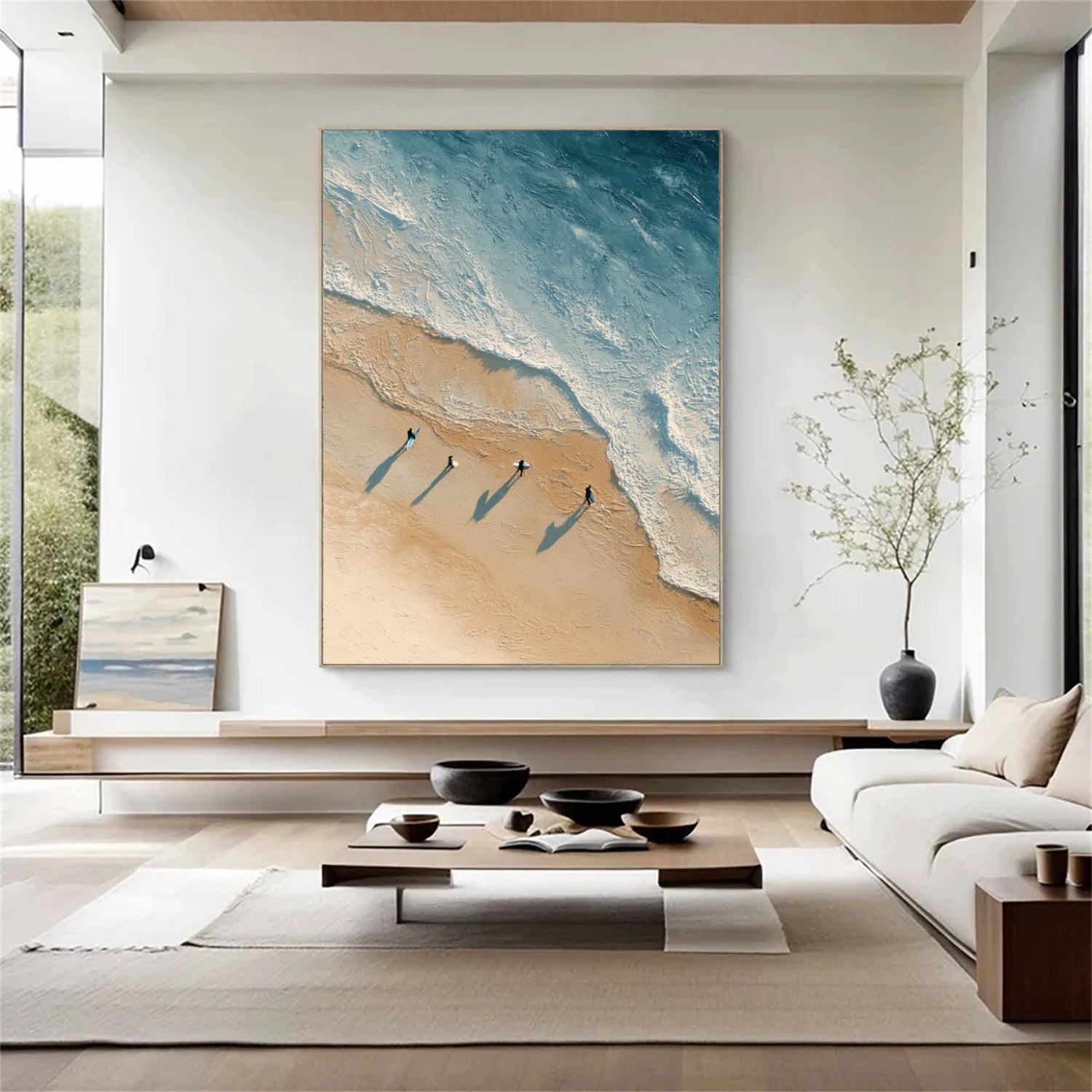 Ocean Abstract Textured Wall Art #OP067
