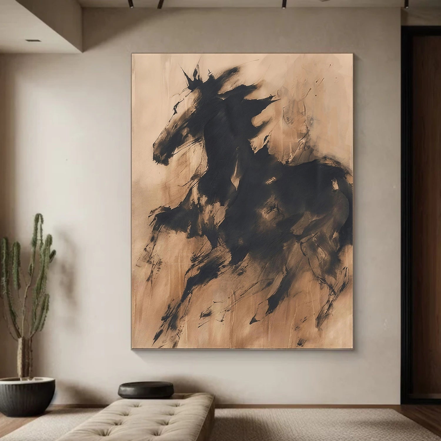Abstract Animal Horse Wall Art #AC082