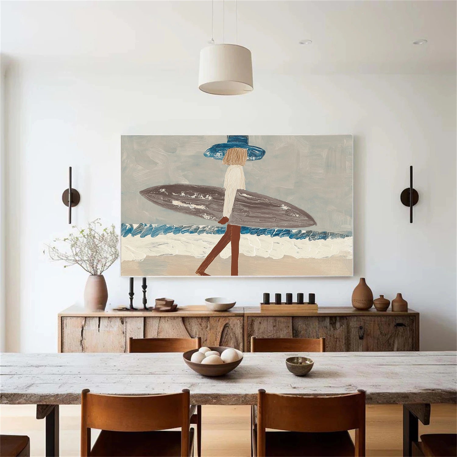 Abstract Portrait Canvas Art #AE097