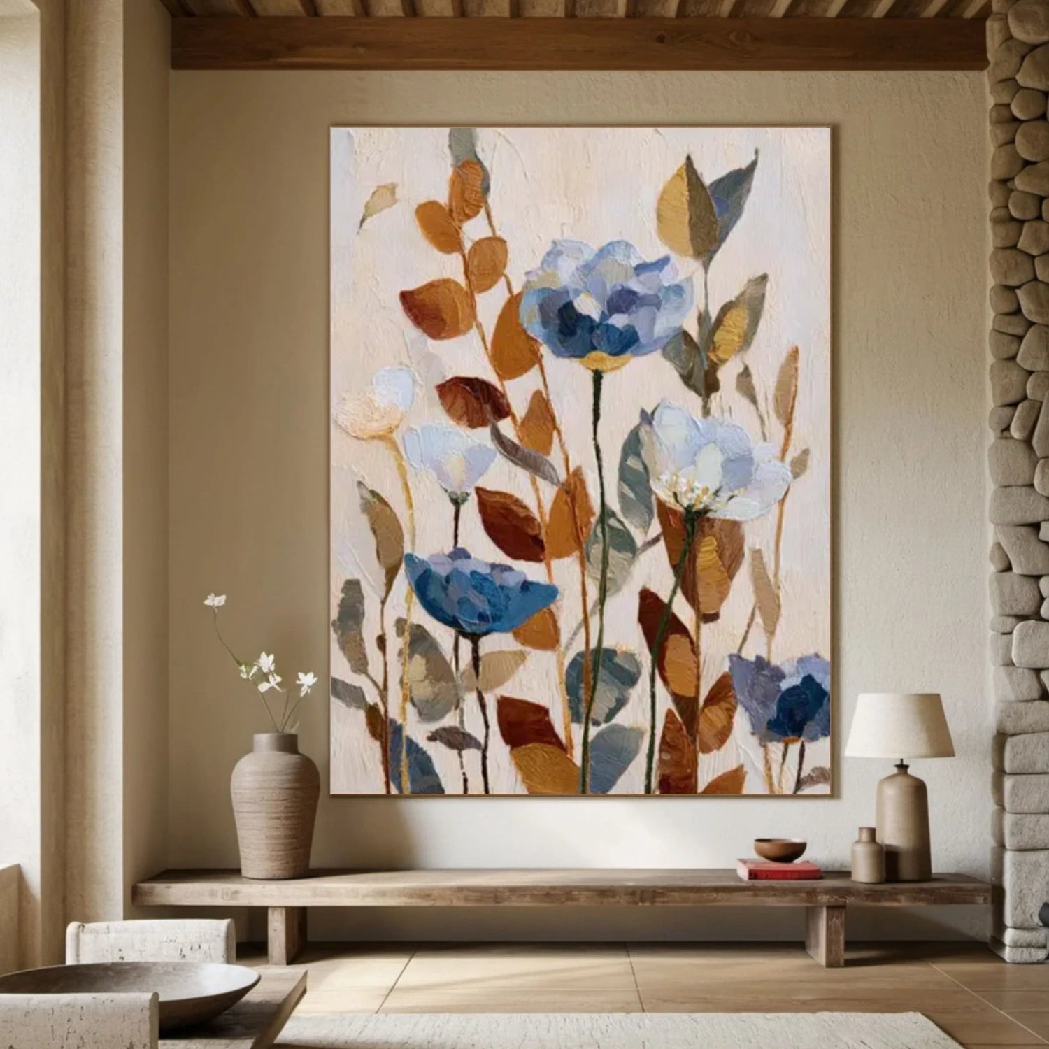 Colorful Flower Abstract Wall Art #FP139