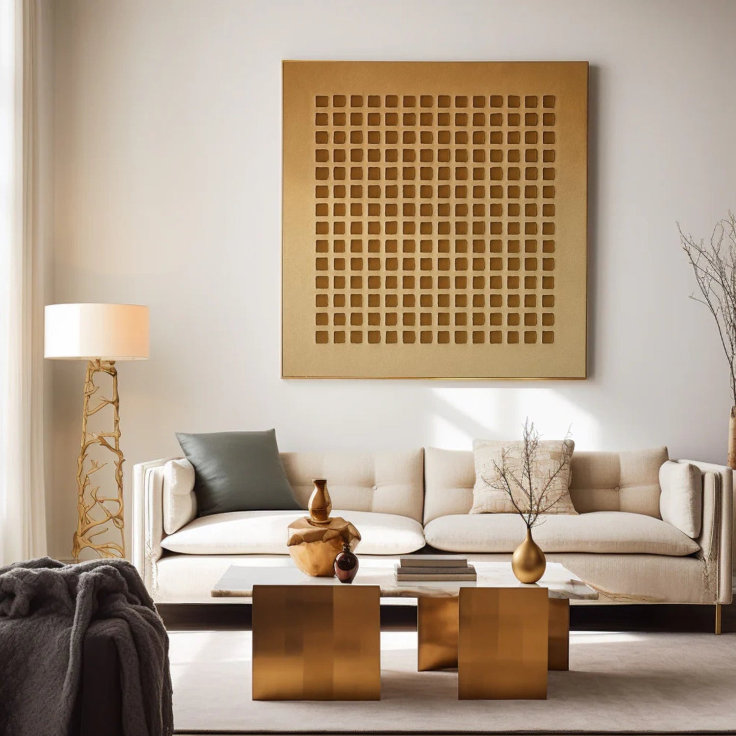Brown Wabi Sabi Canvas Art #WS117