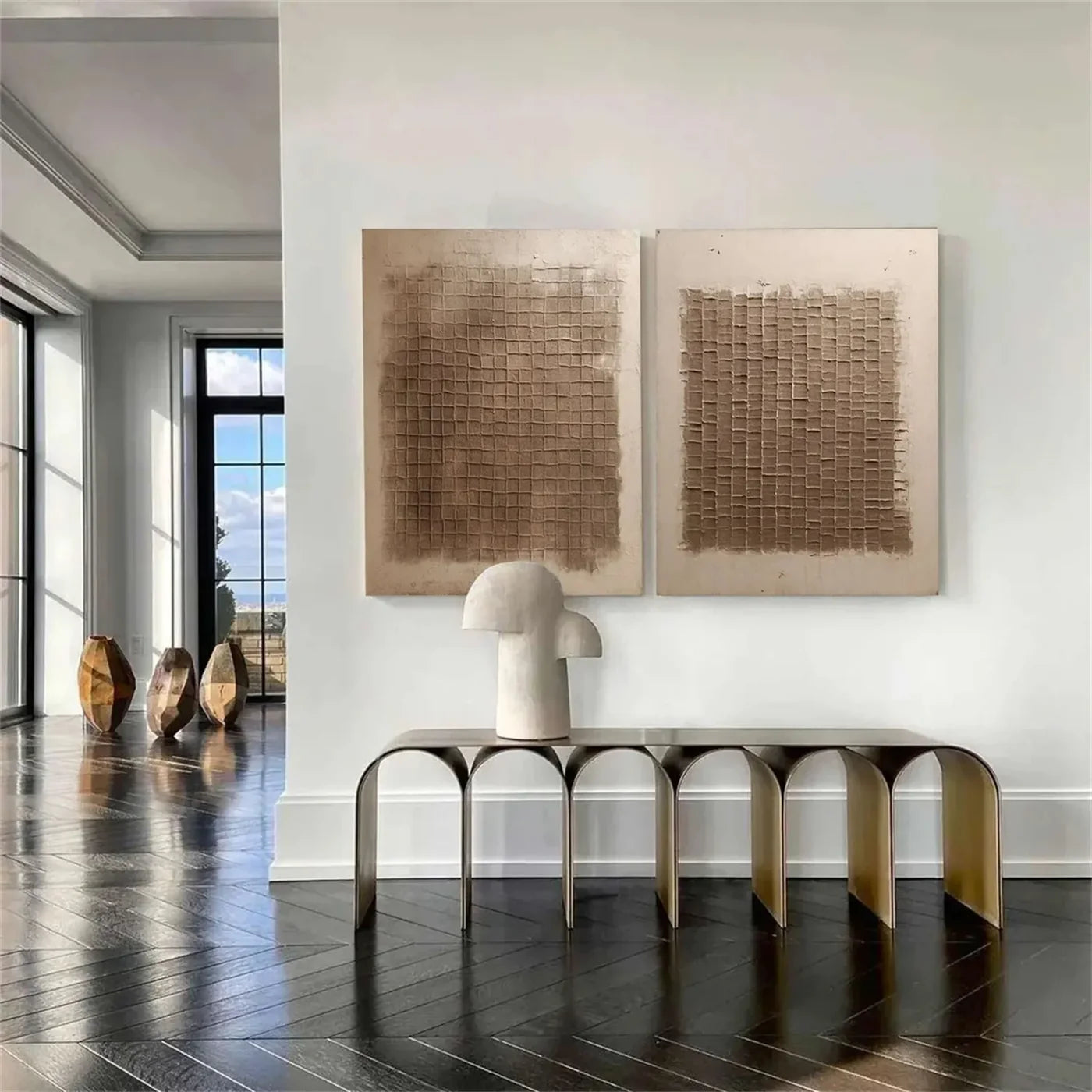 Wabi Sabi Texture Canvas Art Set of 2 #WS043