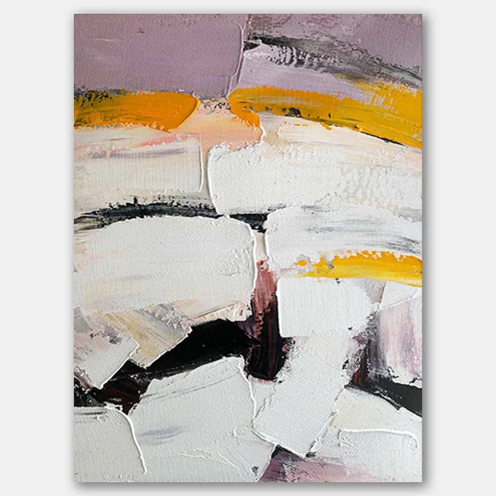 Colorful Abstract Textured Painting Canvas #AT023 - Acrylic Paint On Canvas With Rough, Textured, Abstract Design