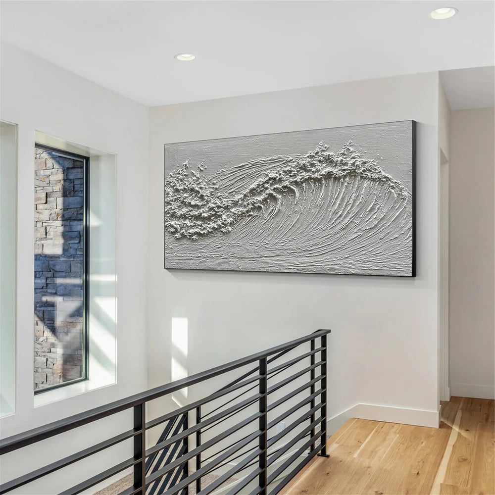 Ocean And Sky Textured Painting Canvas #OS041