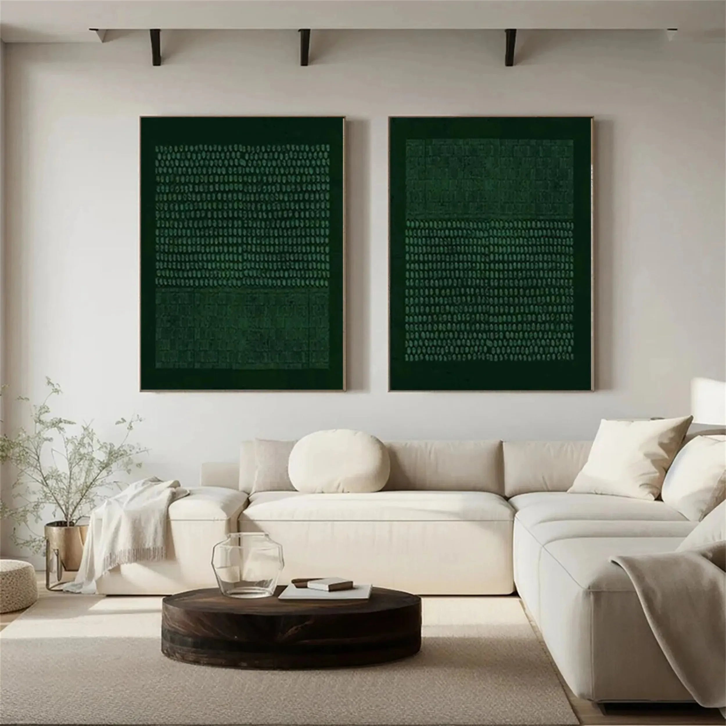 Wabi Sabi Texture Canvas Art Set of 2 #WS015