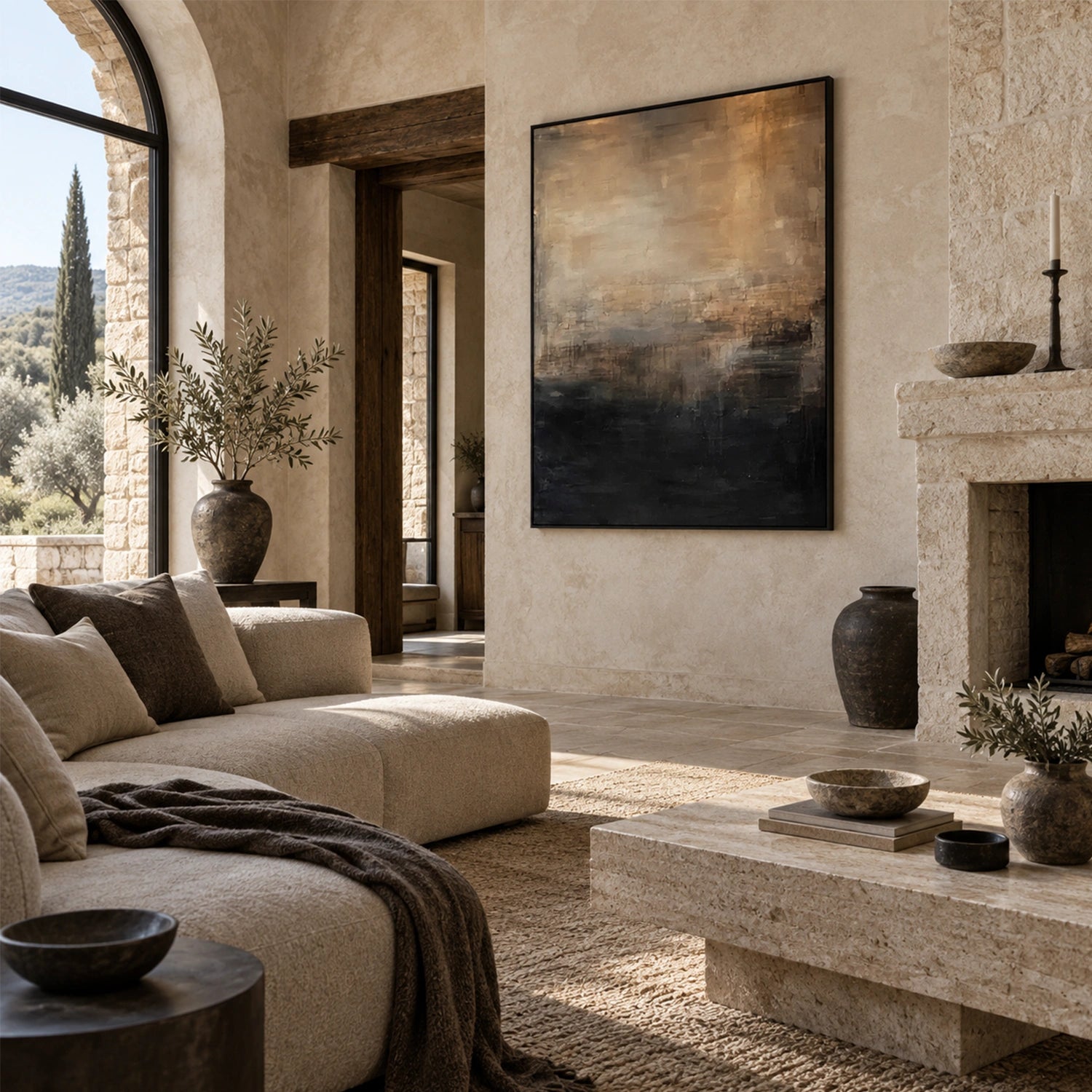 Abstract Canvas Wall Art #AP400